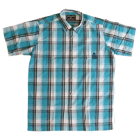 Woven Shirt aqua/blk.wht