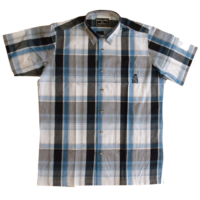 Woven Shirt blk/blue/wht