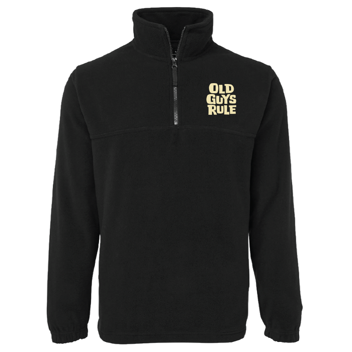 OGR Stacked Logo Zip Fleece Black M