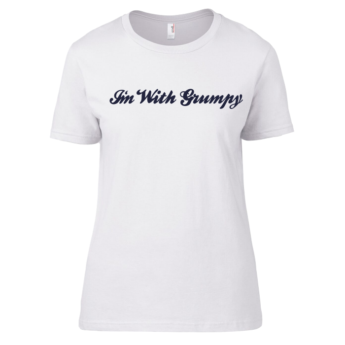 I'm With Grumpy - Women's scoop white 16