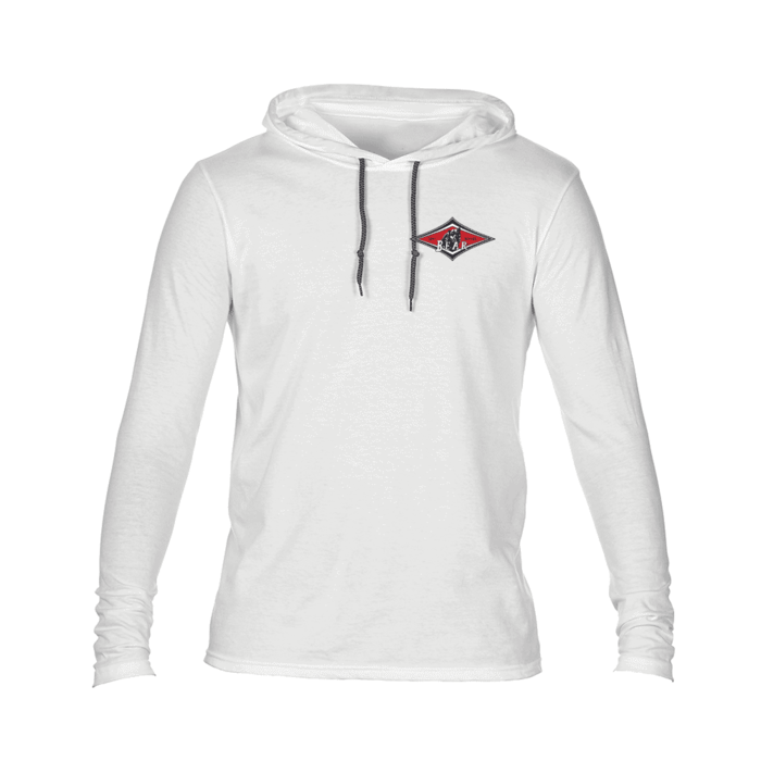 Bear LST Hoodie white S