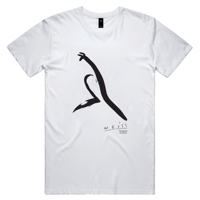 Weiss art Kangaroo T-shirt [Colour: White] [Size: XS]