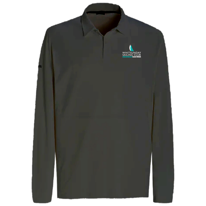 ABRW 23 Womens Active LS Techno Polo Titanium XL