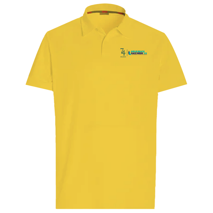 ABRW 25 Slam Tech Pique Polo Mens Ochre S