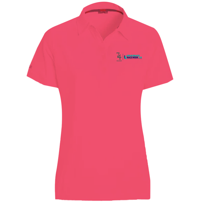 ABRW 25 Slam Tech Pique Polo Womens Pink S