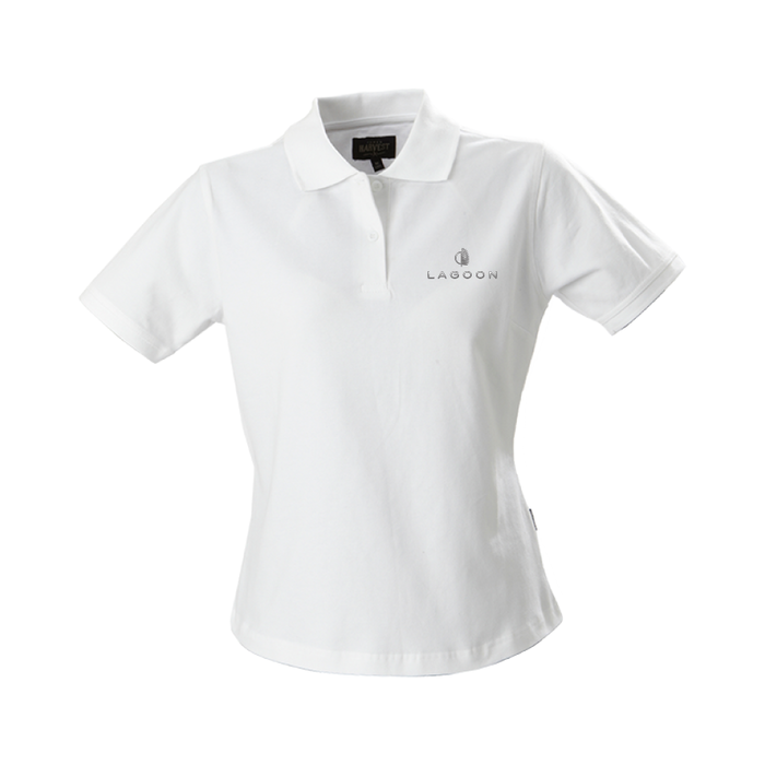 Lagoon Women's Fashion Polo [Colour: White] [Size: M]