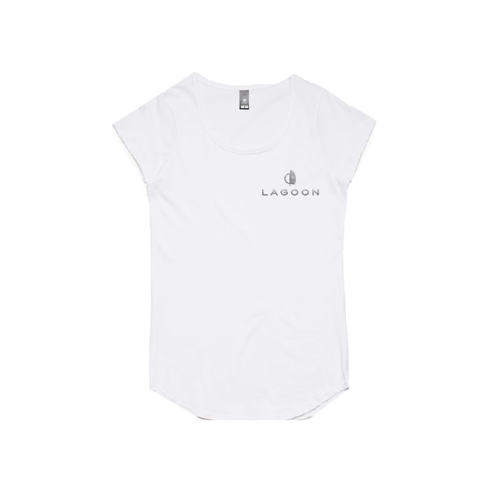 Lagoon Women's Fashion T-shirt [Colour: White]
