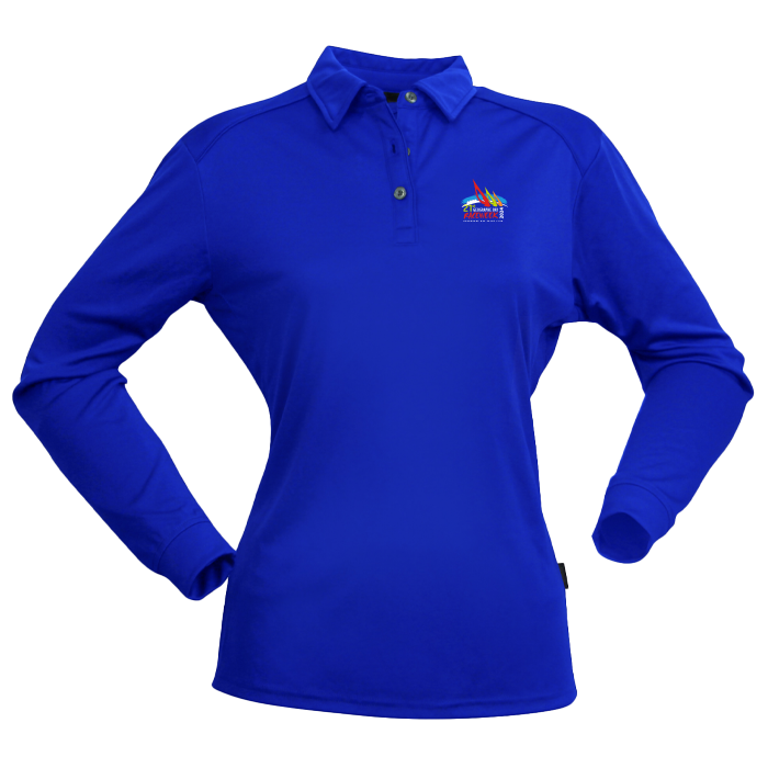 GBRW24 Womens Freshen LS Polo Royal 8