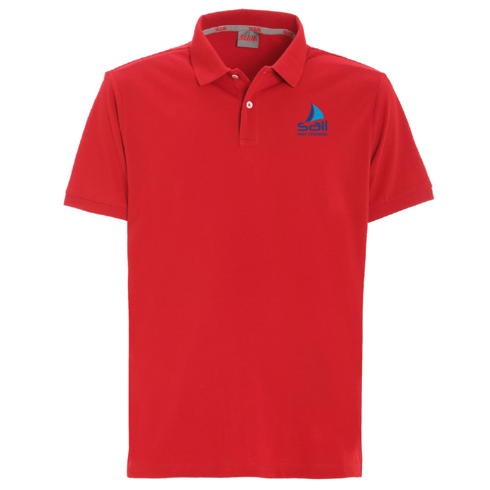 SPS25 Slam Mens Tech Pique SS Polo  Chili S