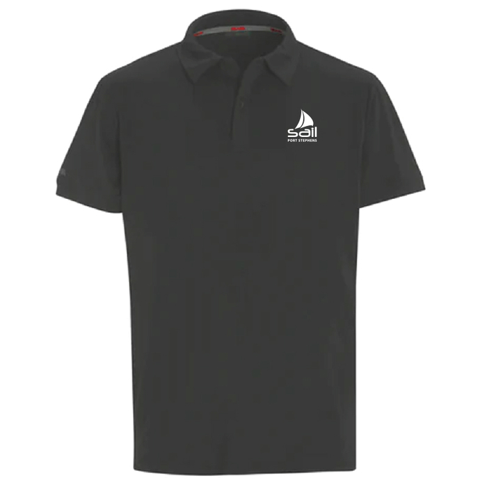 SPS25 Slam Mens Tech Pique SS Polo  Graphite S