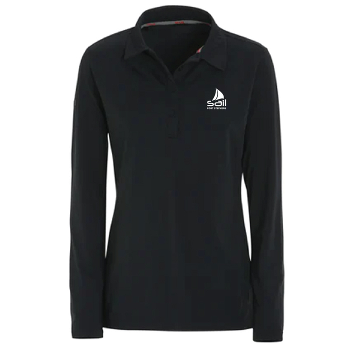SPS25 Slam Womens Tech Pique LS Polo  Navy XS